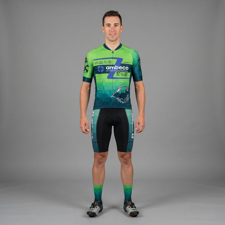 Cycling jersey gold