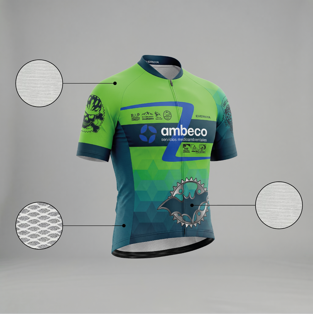 Cycling jersey gold