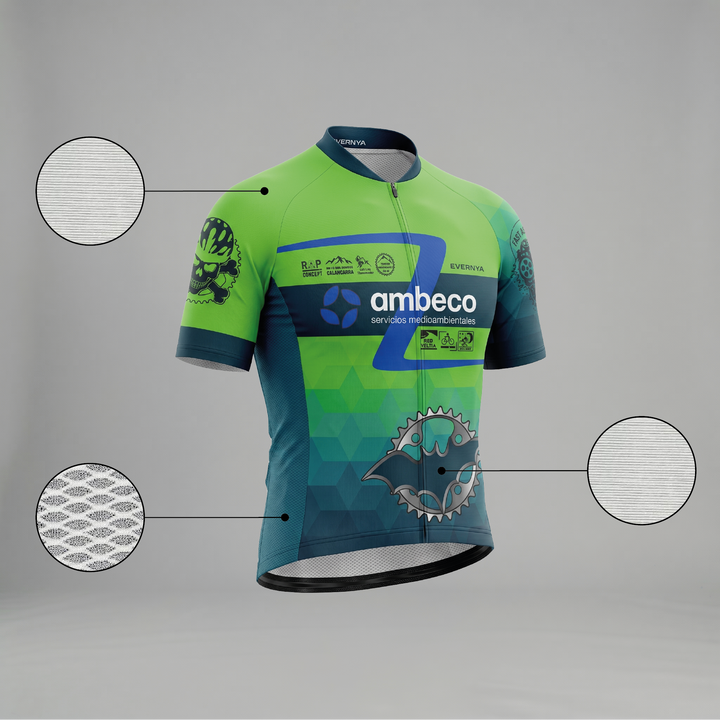 Cycling jersey gold