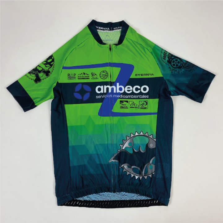 Cycling jersey gold
